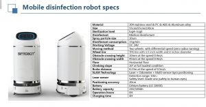 SIFROBOT-6.1-Disinfection Robot Specifications