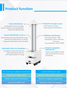 Autonomous UVC Light Disinfection Sterilization Robot